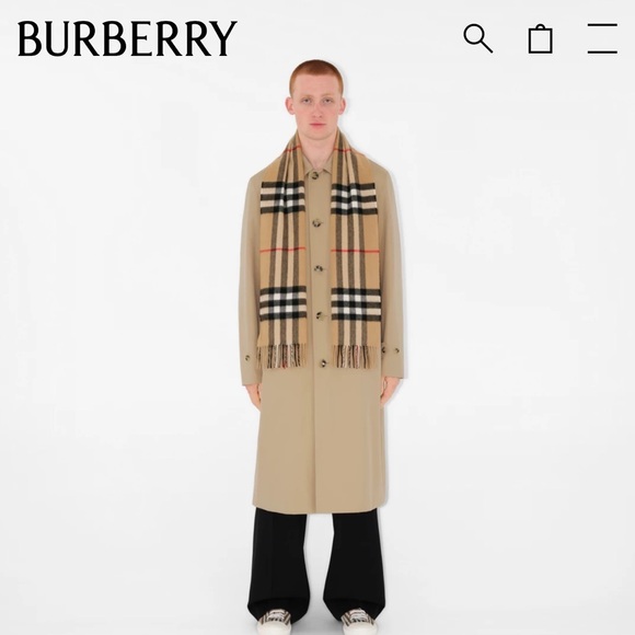 Authentic Burberry Preloved Cashmere Scarf 🧣 - Picture 1 of 12